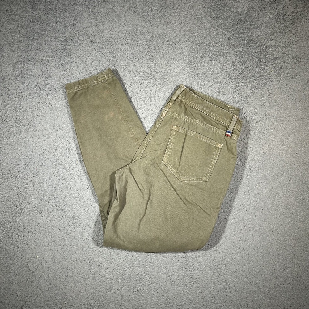 ETIENNE MARCEL Womens 27 Olive Green high rise straight leg pants #2997